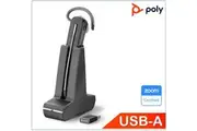 Plantronics/Poly Savi 8240 UC Convertible Headset, USB-A, DECT Wireless, crystal clear audio, ANC, one-touch control, up to 7 hours talk