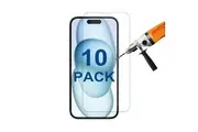 10 Pack Tempered Glass Screen Protector Guard for Apple iPhone 15 PLUS Bulk
