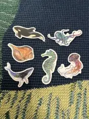 Under The Sea Sticker Bundle - Comes With 6 Stickers - Option 2