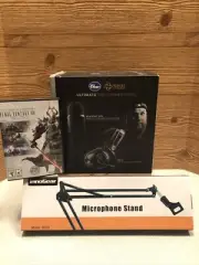 Yeti Blue Microphone Blackout Ultimate Pro Streamer Bundle ++Bonus Mic Arm FFXIV
