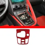 Red Dry Carbon Centre Control Gear Shift Cover Trim For Jaguar F-TYPE 2013-2022