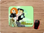 KIM POSSIBLE THEME GREEN CUSTOM NON-SLIP NEOPRENE MOUSE PAD MAT HOME OFFICE GIFT