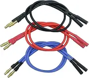 6PCS 4.0mm Banana Gold Bullet Connector Extension Cable for RC Brushless Motor ESC Extension Cable Wire RC Car Boat Parts