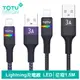 TOTU 拓途 iPhone/Lightning充電線傳輸線快充線 3A快充 LED 征程 (2.3折)