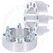2 pcs Wheel Spacers 2" 6x5.5 to 6x5.5 12x1.5 Studs For Toyota 4Runner Tacoma (for: Toyota)