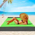 Beach Blanket Sand Proof / Waterproof Extra Large Oversized Beach Mat - Green