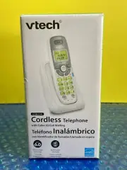 VTech Cordless Phone CS6114 DECT 6.0 Caller ID/Call Waiting White/Gray Sealed