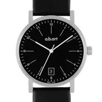 在飛比找Yahoo奇摩購物中心優惠-a.b.art O系列 包浩斯基本經典腕錶-黑/40.5mm