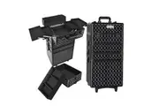 7 in 1 Portable Cosmetic Beauty Makeup Trolley - Diamond Black