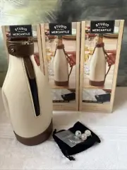STUDIO MERCHANTILE SPARKLING WINE COOLER GIFT SET 3 HANDLE New