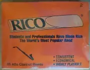 Rico Alto Clarinet Reeds, Strength #2 box of 25