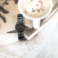 在飛比找蝦皮商城優惠-ORIENT東方錶 女 簡約時尚黑面 石英腕錶 (HE7BX