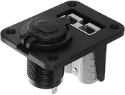STOBAZA 1Set Cigarette Lighter Socket for Rv and Automotive Use Easy Installation with Panel and Screws Construction for Durability Outlet for Cars