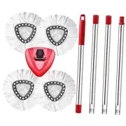 Spin Mop Replace Head, Base, Handle Compatible with O Cedar Mop Replace 4 White