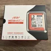 MetaWatch Glance Go - STRATA Watch for Apple iPhone and Android NEW SEALED