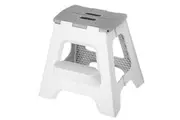 VIGAR FOLDING STOOL - 2 STEP GREY 40cm