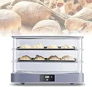Versatile Dough Proofer, Bread Pizza Dough Proofing Box with Grilling Net, 20~45°C Accurate Temperature Control, Dough Maker with Timer, for Making Bread, Yogurt, Natto