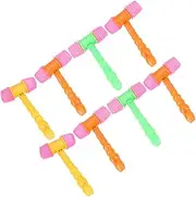 Alasum 8pcs Mini Hammer Squeaky Pounding Hammer Sounding Hammer Squeaky Hammer Carnival Hammer Rubber Hammer Mallet Birthday Party Favors Music Parent-Child Plastic