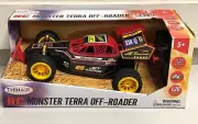 RC Cars 120 Scale Monster Terra RC Off-Roader – 2WD All-Terrain Toy Car - 2.4.