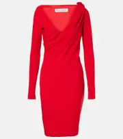 [JW Anderson] JW Anderson Draped midi dress UK 12 red