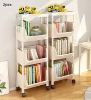 Joybos® 3-Tier Storage Shelf Rack With Brake 2pcs