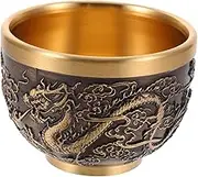 Copper Cup Buddhist Water Cup Teacup Brass Vintage Tea Cup Pagan Decor Chinese Teaware Buddhist Offering Bowl Gold Chalice Cup Embossed Tea Cup
