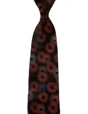 [Dom Bagnato] Anemone Silk Tie in Brown