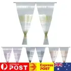 Leaf Printed Sheer Curtain Soft Leaves Tulle Washable for Indoor Outdoor Balcony