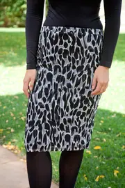 Wild Thing Mesh Print Skirt--CLA-11990