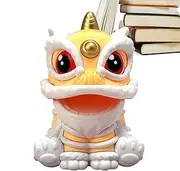 Solar Dashboard Lion Accessories,Shaking Head Chinese Lion Solar Power Desk Decor - Cute Car Ornament Chinese Decorations Dashboard Crafts, Car Interior Accessories Ornaments