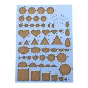 8x6" Paper Quilling Template Board Strips Mould Crimper Art Craft Tool, Blue