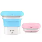 Mini Washing Machine Bucket Folding Portable Laundry Machine Travel Camping AU