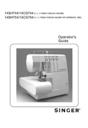 Singer 14CG754-HSN Sewing Machine/Embroidery/Serger Owners Manual Reprint