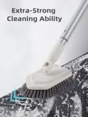 Dolanx Extendable Tile & Tub Brush with Extra Scourer Head