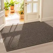 LEKEEPGO Door Mat 36"x59" Non Slip Door Mat Indoor Entrance Rubber Backing Fr...