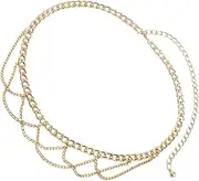 [LIFKOME] U-shape Metal Waist Chain Body Chain for Women by Fashion Jewelry Fine Workmanship Suitable for Beach Parties Weddings