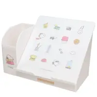 在飛比找Yahoo奇摩購物中心優惠-小禮堂 Snoopy 平板架筆筒收納盒 (白物品款) 454