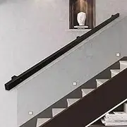 Wall Mounted Staircase Handrails - 1FT 3FT 4FT 6FT 10FT 20FT | Hand Rail Wrought Iron Staircase Banister Railing | Corridor Safety Support Bar - Indoors Outdoors(19ft/570cm)