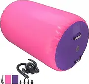 Air Tumbling Track Gymnastics Mat Inflatable 10ft 13ft 16ft 20ft Tumble Mats 4 Inch Thickness Air Roller Gymnastics Barrel Back Handspring Trainer /Yoga/Training/Cheerleading/Water Fun with Electric Pump