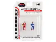 "Racing Legends" 80's Set of 2 Diecast Figures for 1/43 Scale Models