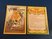 Antique WITCH HAZEL Bottle Labels - Old Medicine by Wm. J. Uebler Frankfort NY