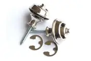 Jim Dunlop Dual Nickel Strap Lok Complete Set Of 2 Units For Instrument