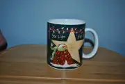 NEW VTG tii Collections Winter Snowmen by Jo Moulton MUG Star Light Star Bright
