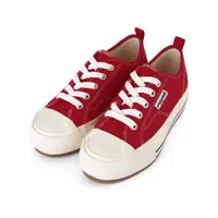 在飛比找蝦皮商城優惠-POSE GANCH Musubi 紅色厚底帆布鞋 (IVE