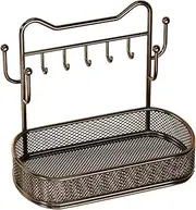 Tadill Necklace Holder Jewelry Organizer Multifunctional Jewelry Stand Display Rack for Keys Earrings Keychains Bracelets Showcase