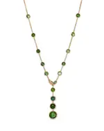 Marco Bicego 18K Yellow Gold Jaipur Green Tourmaline & Diamond Lariat Necklace, 17.75 - Exclusive