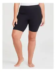 [Taking Shape] Cotton Anti Chafe Gusset Short in Black