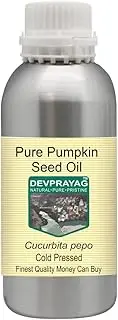 Devprayag Pure Pumpkin Seed Oil (Cucurbita pepo) Natural Therapeutic Grade Cold Pressed 1250ml (42 oz)