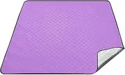 Joitme Plain Heliotrope Solid Color Camping Blankets, Oxford Picnic Blankets, Travel Picnic Mat
