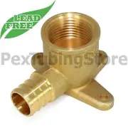(25) 1/2" PEX x 1/2" Female NPT Threaded Drop Ear Elbows Crimp LEAD-FREE